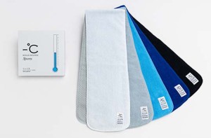 -°C MINUS DEGREE SPORTS TOWEL【マイナス ディグリースポーツ タオル】クールブルー冷たく感じるタオル接触冷感素材ゼロクール暑い季節