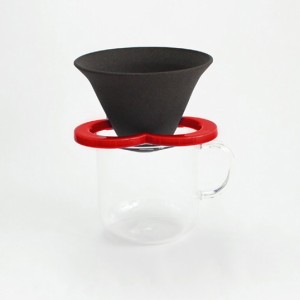 Coffe hat redセラミックコーヒーフィルター多孔質性セラミック磁器キッチン用品インテリアギフト プレゼント224porcelain陶磁器・肥前吉