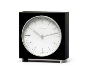 Max bill / マックスビル Table Clock Blackユンハンス テーブルクロック ブラック置時計ギフト　プレゼントインテリアスイス送料無料