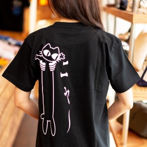 Tシャツ メンズ レディース 半袖 猫 LOVE CAT - ブラック おもしろ ネコ ねこ 猫柄 雑貨 - メール便 - SCOPY スコーピー