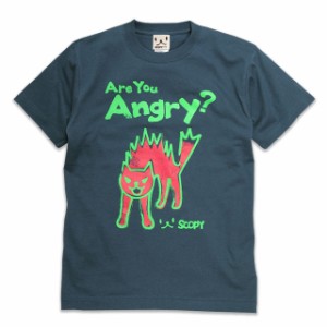 Tシャツ メンズ レディース 半袖 猫 Are you angry? - デニム ネコ ねこ 猫柄 雑貨 - メール便 - SCOPY スコーピー