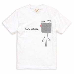 Tシャツ メンズ レディース 半袖 猫 funny cat - ホワイト ネコ ねこ 猫柄 雑貨 - メール便 - SCOPY スコーピー