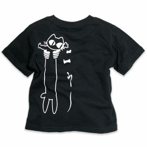 キッズ Tシャツ 半袖 猫 LOVE CAT - ブラック ネコ ねこ 猫柄 雑貨 - メール便 - SCOPY スコーピー