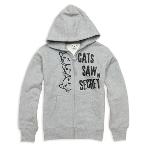 パーカー メンズ レディース 猫 WATCHCAT - グレー ネコ ねこ 猫柄 雑貨 SCOPY スコーピー