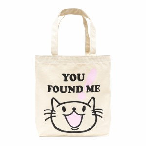 トートバッグ 猫 FOUND ME - ナチュラル ネコ ねこ 猫柄 雑貨 キャンバス バッグ - メール便 - SCOPY スコーピー