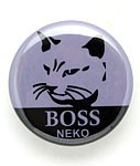 缶バッチ 猫 BOSS NEKO ネコ ねこ 猫柄 雑貨 - メール便 - SCOPY スコーピー