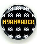 缶バッチ 猫 NYANVADER ネコ ねこ 猫柄 雑貨 - メール便 - SCOPY スコーピー