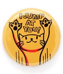 缶バッチ 猫 JUMP ネコ ねこ 猫柄 雑貨 - メール便 - SCOPY スコーピー