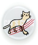 缶バッチ 猫 CAT'S CLAW ネコ ねこ 猫柄 雑貨 - メール便 - SCOPY スコーピー