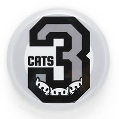 缶バッチ 猫 3CATS ネコ ねこ 猫柄 雑貨 - メール便 - SCOPY スコーピー