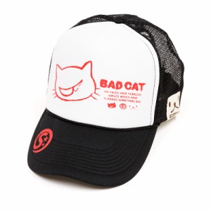 メッシュキャップ 猫 BAD CAT ブラック ネコ ねこ 猫柄 雑貨 - キャップ SCOPY スコーピー