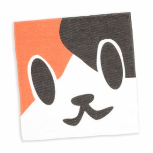 タオル 猫 ねこがお：ミケ ネコ ねこ 猫柄 雑貨 - ミニタオル - メール便 - SCOPY スコーピー
