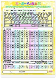 【楽天1位】キーボード下敷き B5 パソコンのキーボードの配列を暗記する 学習したじき ローマ字入力 プラスチック8300-B5-5 小学生 授業