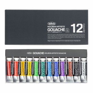 【10％OFF！】不透明水彩絵具〈ガッシュ〉 15ml G711 12色セット