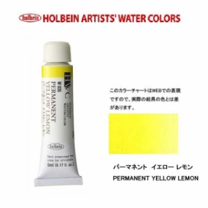 ホルベイン　Holbein　透明水彩2号（5ml) W035 パーマネントイエローレモン