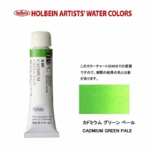 ホルベイン　Holbein　透明水彩2号（5ml) W069 カドミウムグリーンペール