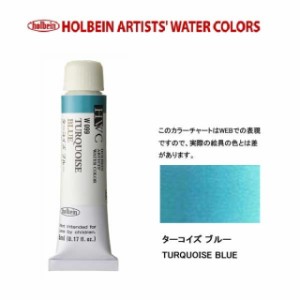 ホルベイン　Holbein　透明水彩2号（5ml) W099 ターコイズブルー