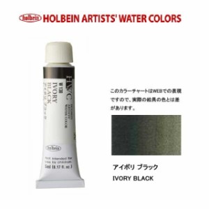 ホルベイン　Holbein　透明水彩2号（5ml) W138 アイボリブラック