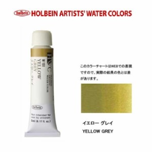 ホルベイン　Holbein　透明水彩2号（5ml) W151 イエローグレイ