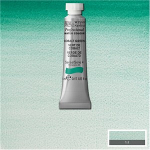 【W&N ウィンザー＆ニュートン】 プロフェッショナル・ウォーターカラー (5ml)　コバルトグリーン