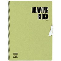 マルマン スケッチブック　DRAWING BLOCK オリーブシリーズ　画用紙 厚口 20枚 F4サイズ