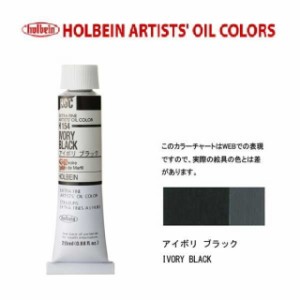 ホルベイン　油絵具6号(20ml) H154 アイボリブラック