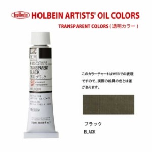 ホルベイン　油絵具 6号(20ml) H825 透明ブラック