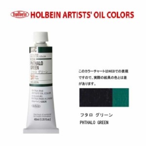 ホルベイン　油絵具 9号(40ml) H294 フタログリーン