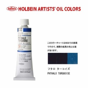 ホルベイン油絵具9号(40ml) H319 フタロターコイズ◇