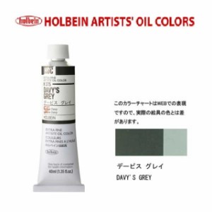 ホルベイン油絵具9号(40ml) H375 デービスグレイ