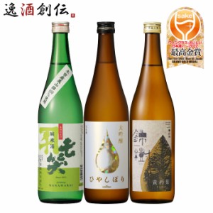 お歳暮 ワイングラスでおいしい日本酒アワード 2022 最高金賞酒 3本 飲み比べセット 720ml 七笑 小西 都錦 歳暮 ギフト 父の日