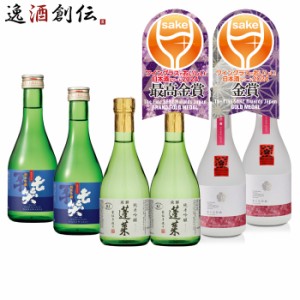 日本酒 WGO 2024 受賞酒 小瓶 プレミアム 飲み比べセット 各2本 計6本 七笑 蓬莱 仁喜多津 ワイングラスでおいしい日本酒アワード