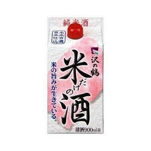 お歳暮 日本酒 沢の鶴 米だけの酒 パック（Ｎ）  900ml 1本 歳暮 ギフト 父の日