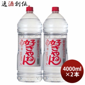 金宮 好きやねん 20度 4000ml 4L ペット 2本 キンミヤ 焼酎 甲類焼酎 宮崎本店 お酒