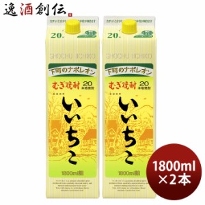 麦焼酎 いいちこ 20度 パック 1800ml 1.8L 2本 焼酎 三和酒類 お酒 のし・ギフト対応不可