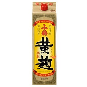 お歳暮 芋焼酎 小鶴 黄麹 （パック） 芋焼酎 1.8L 1800ml 歳暮 ギフト 父の日