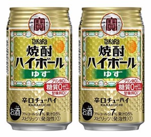 お歳暮 チューハイ 宝 焼酎ハイボール ＜ゆず＞ 350ml 48本 (2ケース)　タカラ　Takara 歳暮 ギフト 父の日