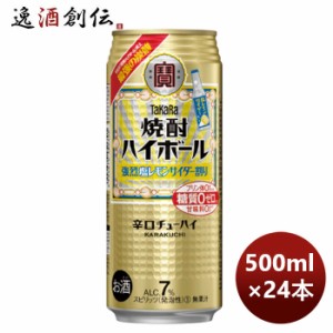 お歳暮 チューハイ 寶 宝 焼酎ハイボール 強烈塩レモンサイダー割り 500ml × 1ケース / 24本 のし・ギフト・サンプル各種対応不可 歳暮 