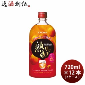 お歳暮 チョーヤ 極熟梅酒 熟リッチ 720ml × 2ケース / 12本 CHOYA 梅酒 蝶矢 歳暮 ギフト 父の日