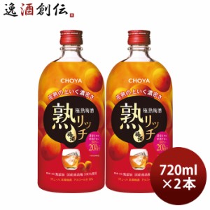 お歳暮 チョーヤ 極熟梅酒 熟リッチ 720ml 2本 CHOYA 梅酒 蝶矢 歳暮 ギフト 父の日