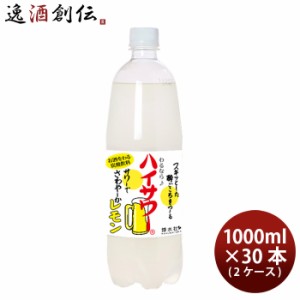 博水社 ハイサワー レモン ペット 1L × 2ケース / 30本 1000ml レモンサワー 割り材