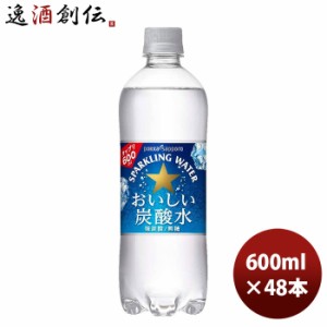 お歳暮 ポッカサッポロ おいしい炭酸水 ６００ｍｌ 600ml 24本 2ケース 新発売 のし・ギフト・サンプル各種対応不可 歳暮 ギフト 父の日