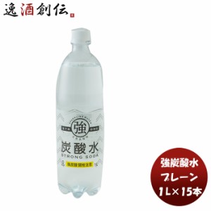 お歳暮 友桝 強炭酸水 １Ｌ ＰＥＴ 1L × 1ケース / 15本炭酸水 プレーン 人気 刺激 割り材 飲料 無添加 料理 健康 美容 アレンジ 歳暮 