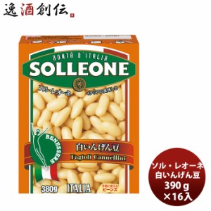 お歳暮 日欧 ソル・レオーネ 白いんげん豆 390g×16箱（1ケース） 新発売イタリア　簡単　アレンジ自由　紙パック　サラダ　長期常温保存