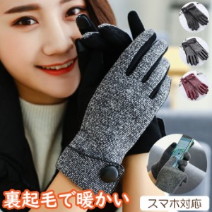 手袋 レディース グローブ スマホ対応 手ぶくろ スマホ手袋 裏起毛 防寒 暖かい きれい かわいい 女性用 通勤 通学 自転車 プレゼント ギ