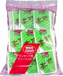 【お徳用】 煎茶ティーパック(紐付き) 100個入 ※メール便不可