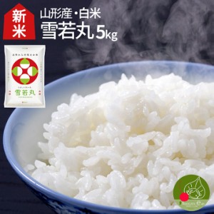 ＼お届け中!／ 令和5年産 新米 雪若丸 送料無料 白米 5kg(5kg×1袋)精米 山形県産 新登場 つや姫 弟 お米 贈答用 化粧箱　内祝い 歓送迎