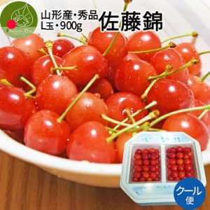 2024年6月中旬発送 先行早割 さくらんぼ 佐藤錦 秀品 Ｌ玉 900g入（450g×2） ギフト  山形県 東根市 産地直送 発泡ギフト 保冷剤入り 大