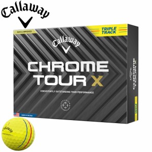 キャロウェイ CHROME TOUR X トリプル・トラック イエローボール 2024 ホワイト 1ダース 日本正規品 Callaway CHROME ツアーX TRIPLE TRA