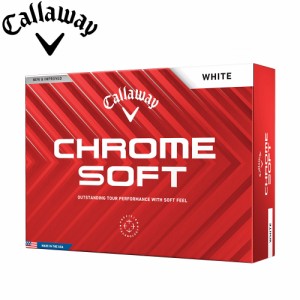 キャロウェイ クロム ソフト ホワイト ボール 2024 ホワイト 1ダース 日本正規品 Callaway CHROME SOFT WHITE